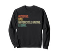 Husband Dad Motorcycle Racing Sweatshirt - Custom Art Print Men Women - T-Shirt, Sweatshirt, Hoodie