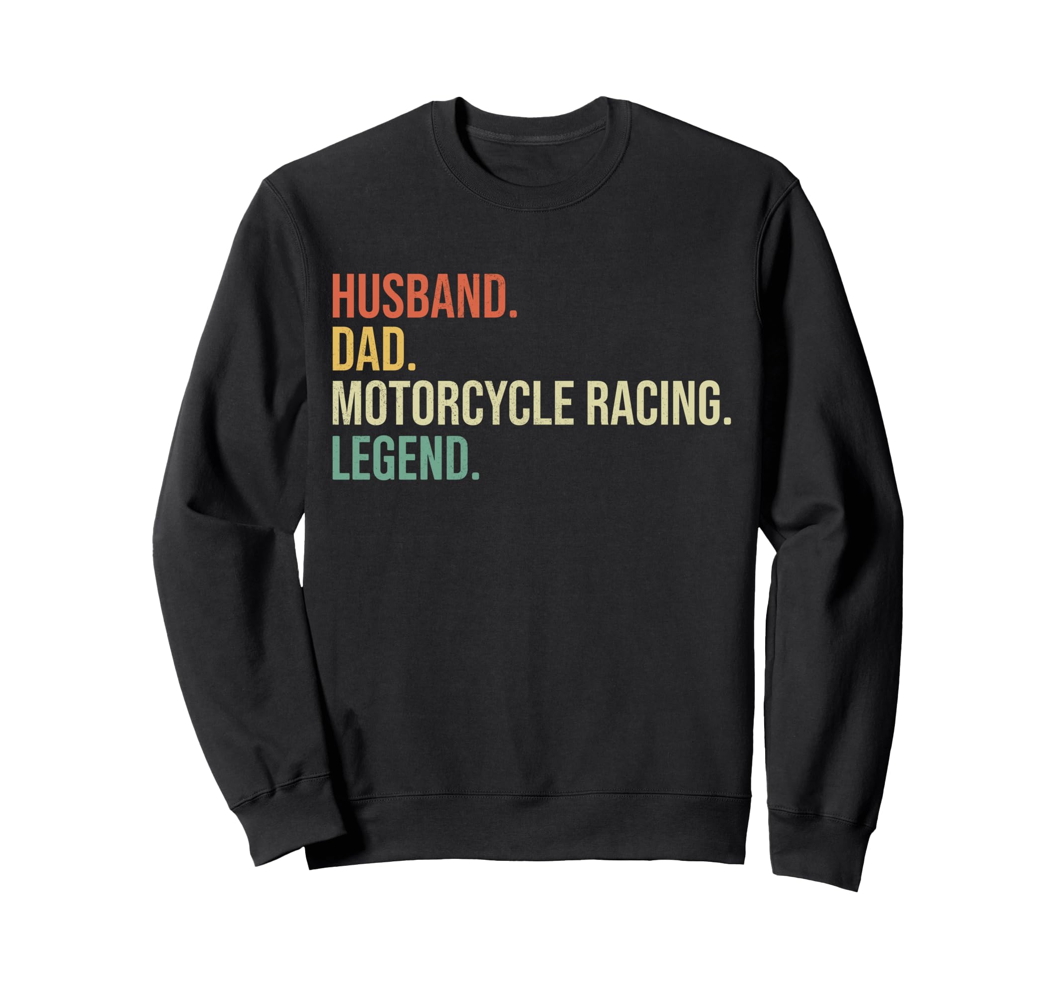 Husband Dad Motorcycle Racing Sweatshirt - Custom Art Print Men Women - T-Shirt, Sweatshirt, Hoodie
