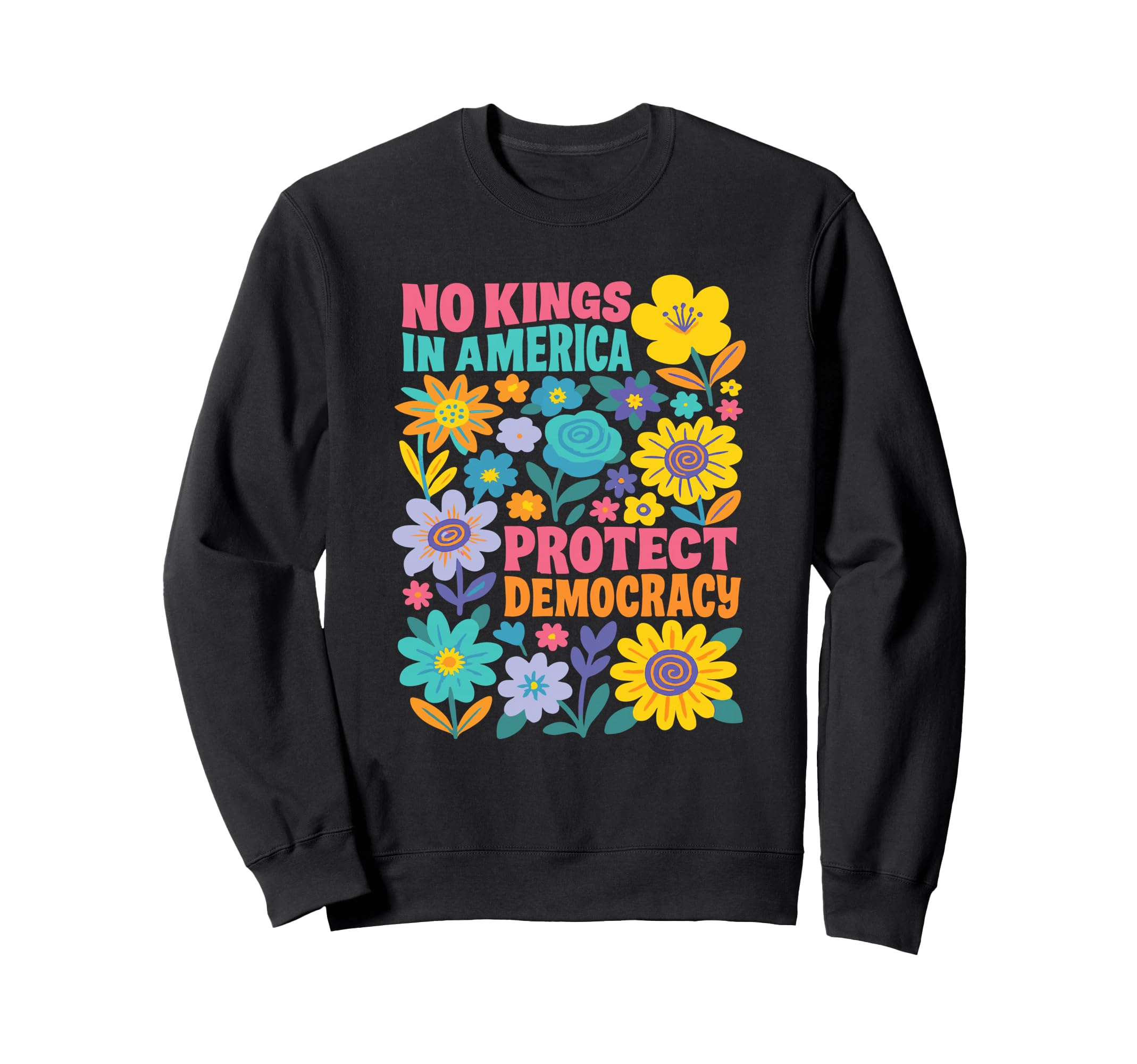 No Kings America We People Boho Sweatshirt - Streetwear Style Unisex - T-Shirt, Sweatshirt, Hoodie