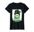 Womens Messy Bun Support Awareness Squad T-Shirt - Graphic Print Men Women - T-Shirt, Sweatshirt, Hoodie