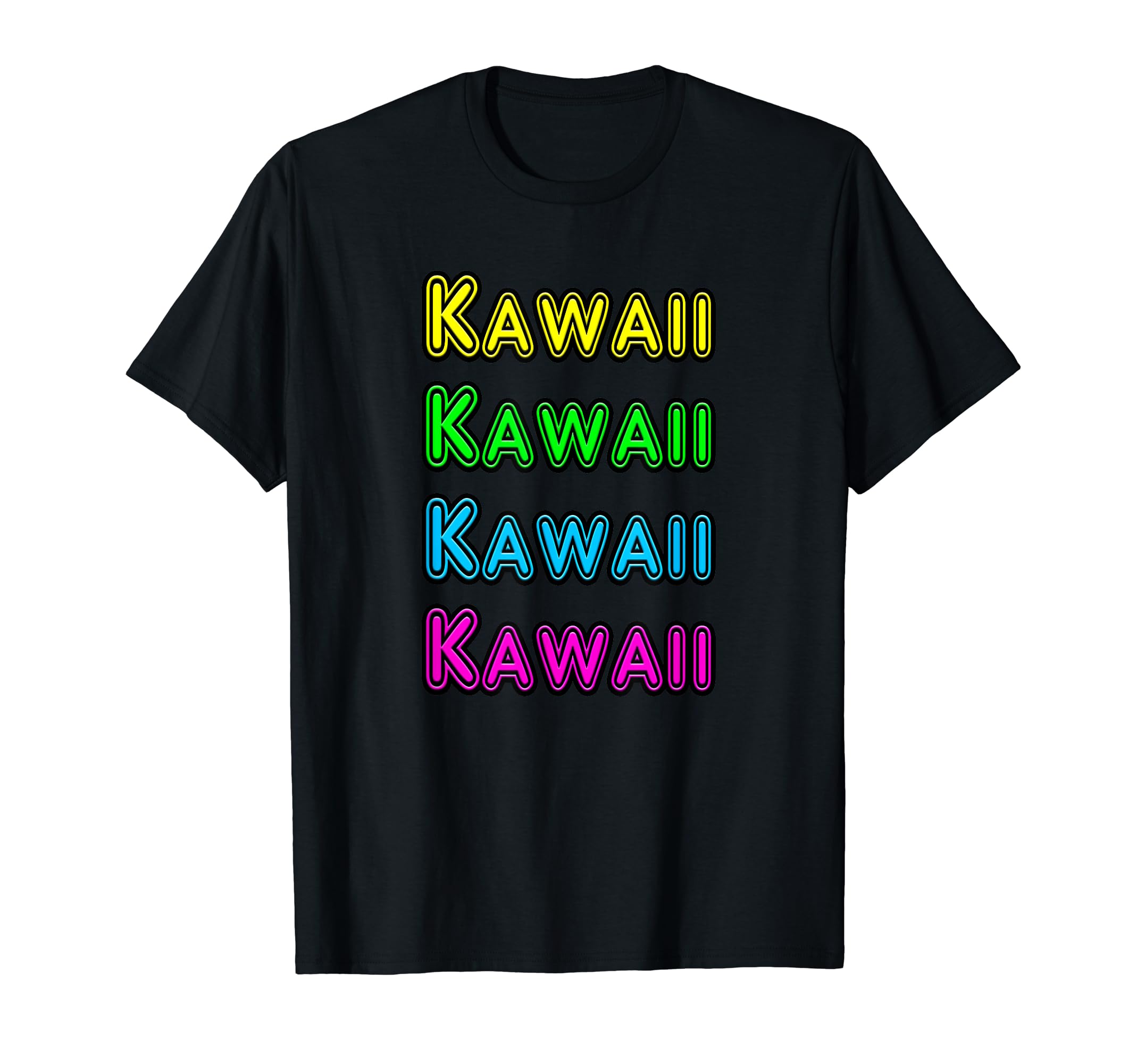 80S Neon Anime Sign Kawaii Gift T-Shirt - Aesthetic Graphic Men Women - T-Shirt, Sweatshirt, Hoodie