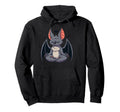 Meditation Bat Yoga Pose Relaxing Hoodie - Aesthetic Graphic Men Women - T-Shirt, Sweatshirt, Hoodie