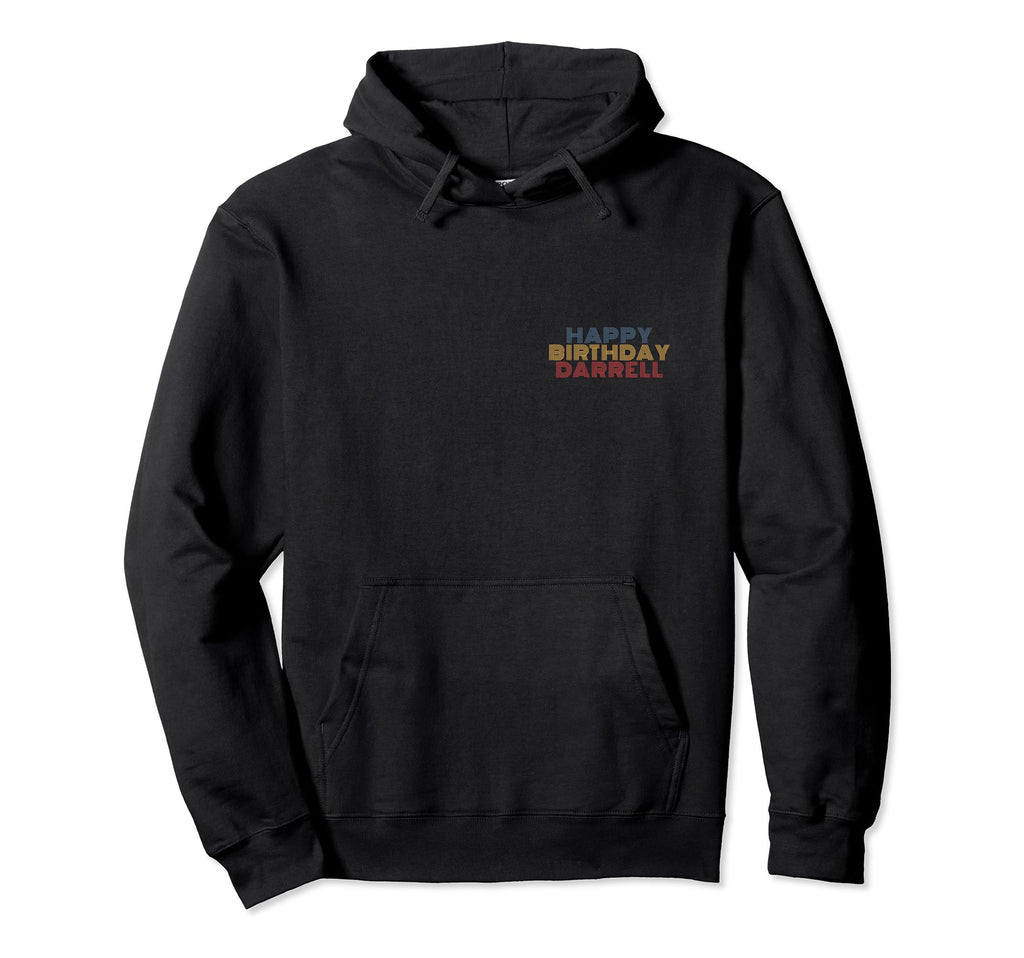 Happy Birthday Darrell Personalized Hoodie - Trendy Graphic for Adults - T-Shirt, Sweatshirt, Hoodie