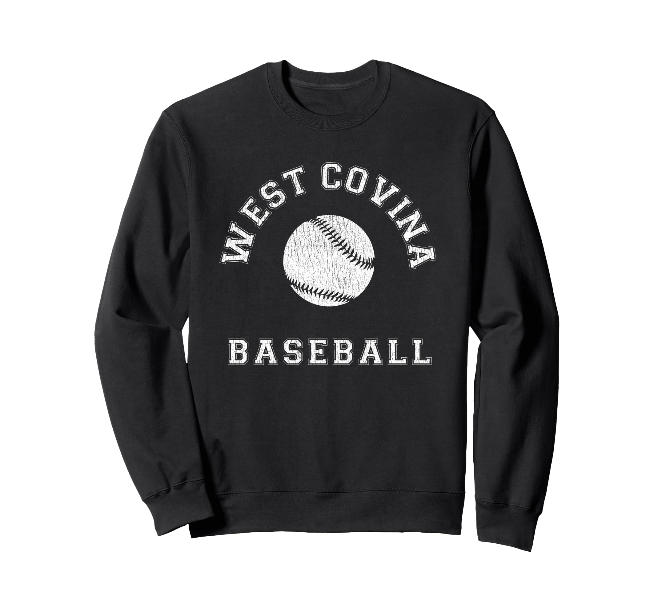 West Covina Baseball Distressed Sweatshirt - Unique Graphic for Adults - T-Shirt, Sweatshirt, Hoodie