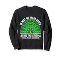 May We Wear Green Ribbon End Sweatshirt - Minimalist Print for Adults - T-Shirt, Sweatshirt, Hoodie