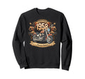 Born 1958 Motorcycle Lovers Sweatshirt - Casual Everyday Wear Men Women - T-Shirt, Sweatshirt, Hoodie