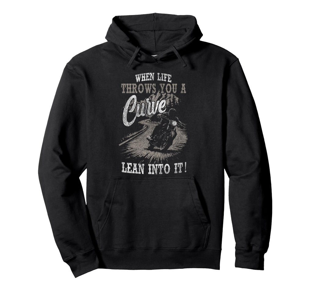Motorcycle Biker When Life Throws You Hoodie - Minimalist Print Unisex - T-Shirt, Sweatshirt, Hoodie