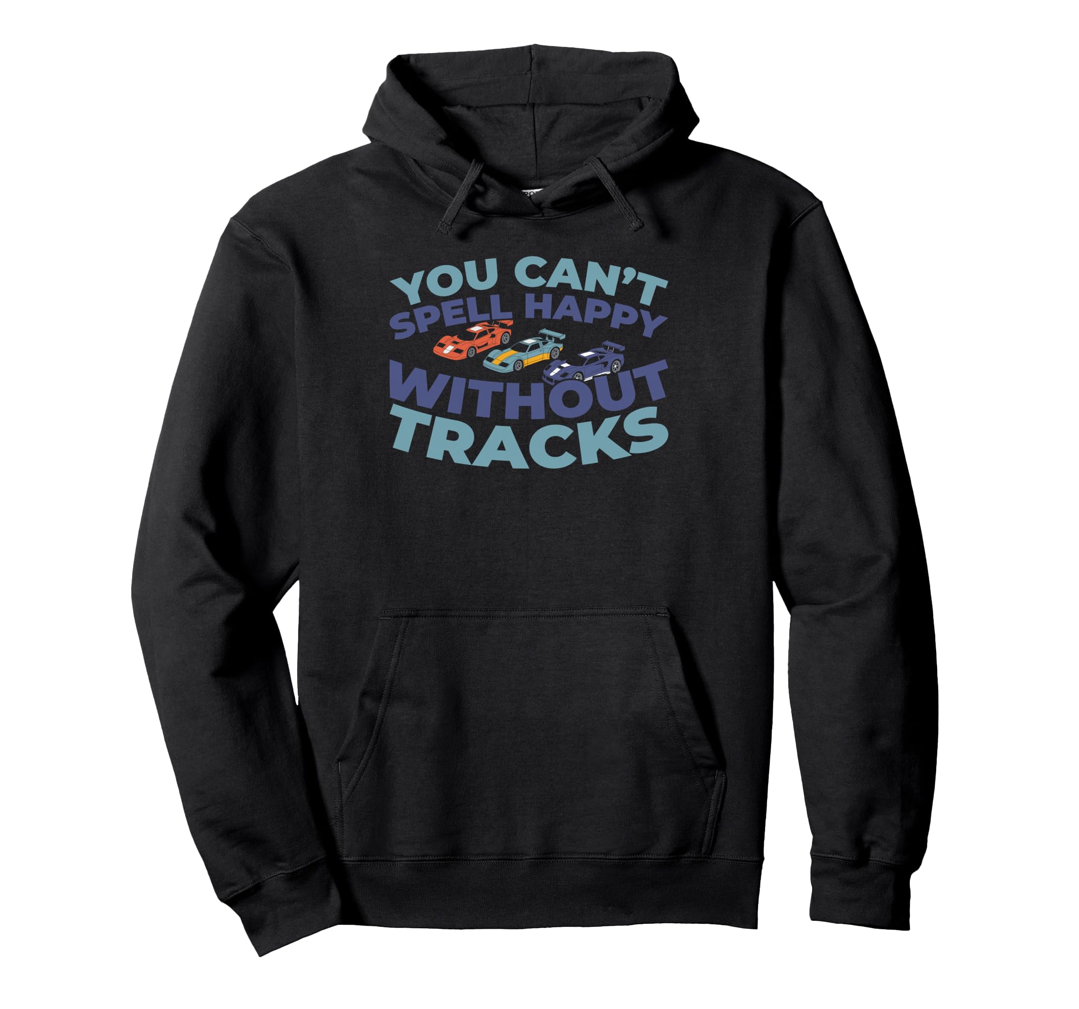 Slot Cars Miniature Hobby Track Slot Hoodie - Fun Novelty Design Men Women - T-Shirt, Sweatshirt, Hoodie