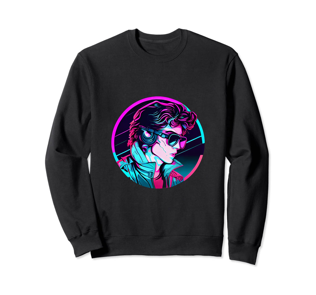 Retrowave Synthwave 80S Sweatshirt - Casual Everyday Wear Men Women - T-Shirt, Sweatshirt, Hoodie