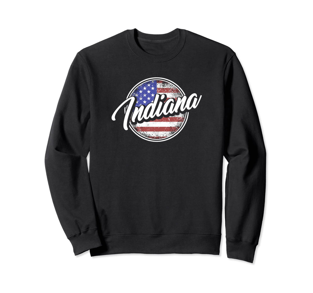 Indiana United States Flag Sweatshirt - Fun Novelty Design Unisex - T-Shirt, Sweatshirt, Hoodie