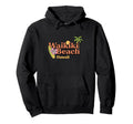 Waikiki Typography Hawaii Surfing Vacation Hoodie - Unique Graphic Unisex - T-Shirt, Sweatshirt, Hoodie