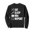 Eat Sleep 80S Repeat Lover Sweatshirt - Casual Everyday Wear Unisex - T-Shirt, Sweatshirt, Hoodie