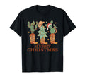 Merry Western Boots Trees Cactus Hat T-Shirt - Graphic Print Men Women - T-Shirt, Sweatshirt, Hoodie