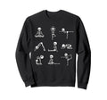 Funny Skeletons Yoga Sweatshirt - Casual Everyday Wear for Adults - T-Shirt, Sweatshirt, Hoodie