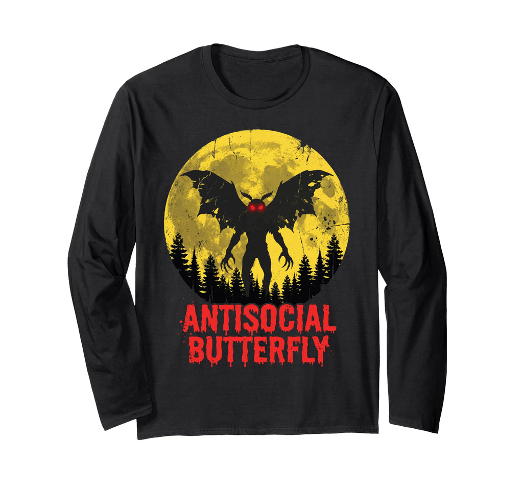 Antisocial Butterfly T-Shirt - Unique Graphic Men Women - T-Shirt, Sweatshirt, Hoodie