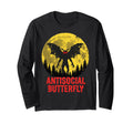 Antisocial Butterfly T-Shirt - Unique Graphic Men Women - T-Shirt, Sweatshirt, Hoodie