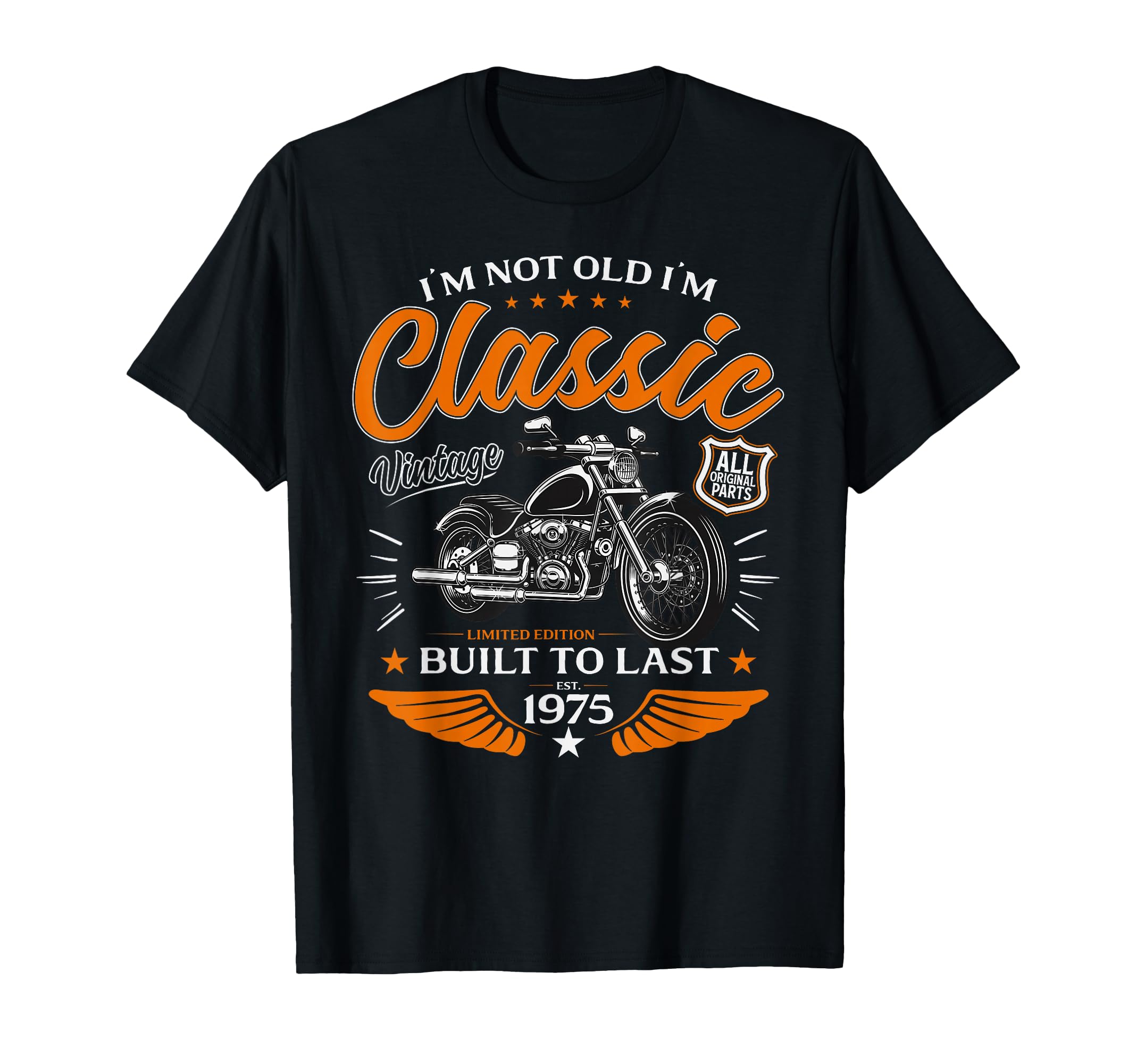 50Th Birthday Gift Motorcycle T-Shirt - Fun Novelty Design for Adults - T-Shirt, Sweatshirt, Hoodie