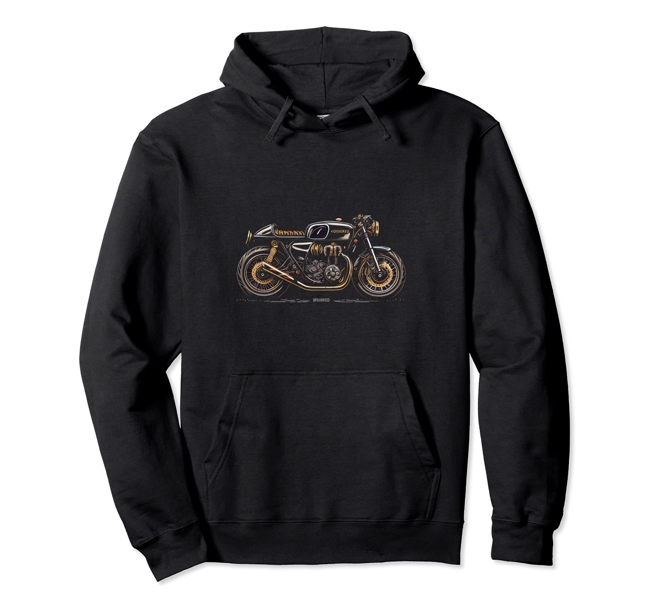 Stylish Cafe Racer Motorcycle Hoodie - Custom Art Print Men Women - T-Shirt, Sweatshirt, Hoodie