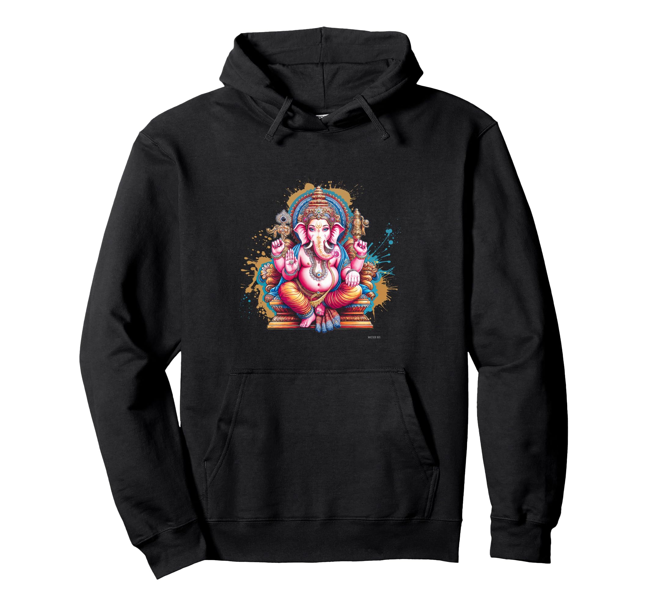 Ganesha Art Hindu Spirituality Yoga Hoodie - Unique Graphic Men Women - T-Shirt, Sweatshirt, Hoodie