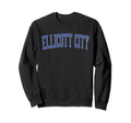 Ellicott City Md Distressed Blue Sweatshirt - Streetwear Style Men Women - T-Shirt, Sweatshirt, Hoodie