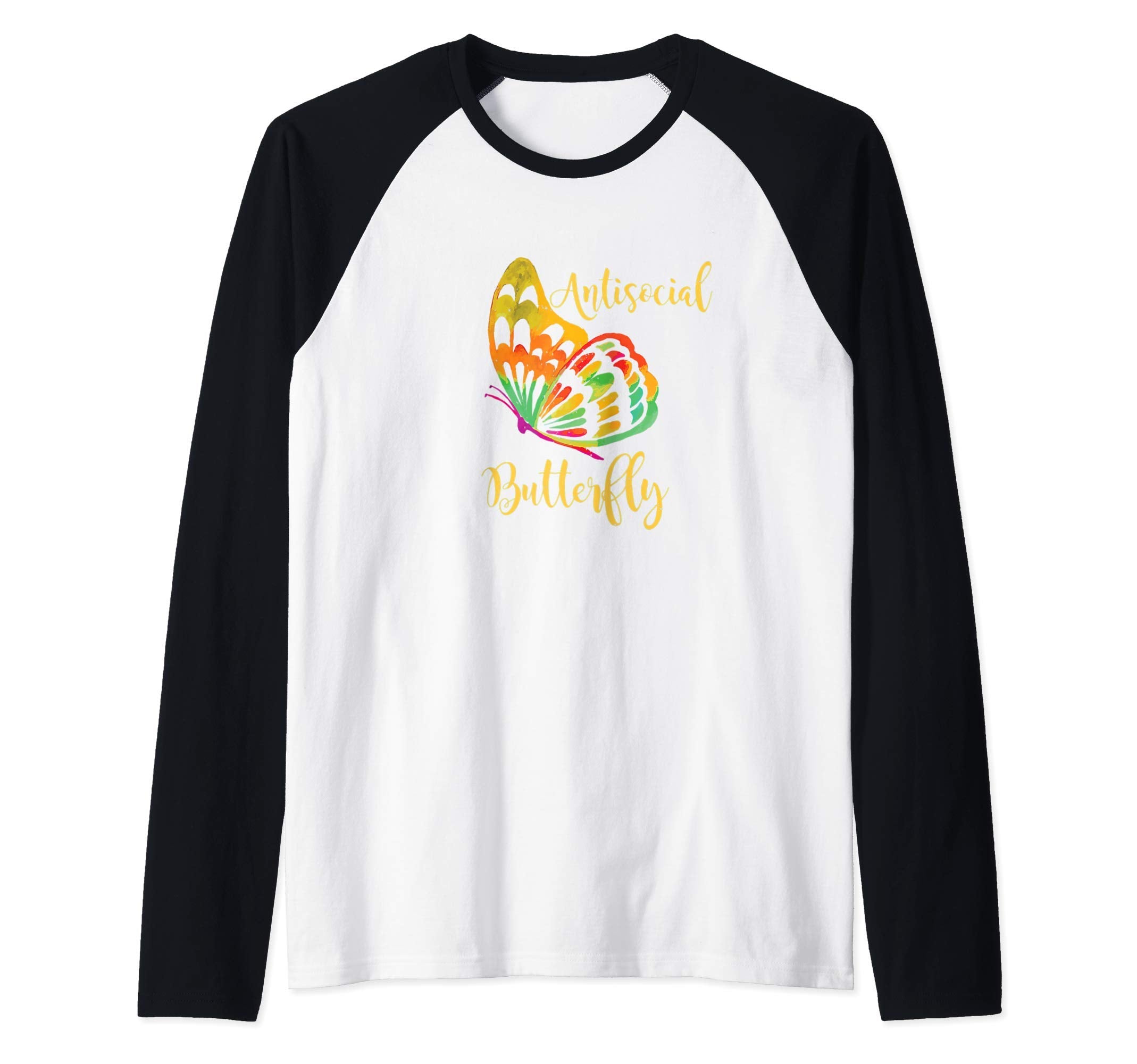 Antisocial Butterfly Lovers Anti Social Hoodie - Fun Novelty Design Unisex - T-Shirt, Sweatshirt, Hoodie