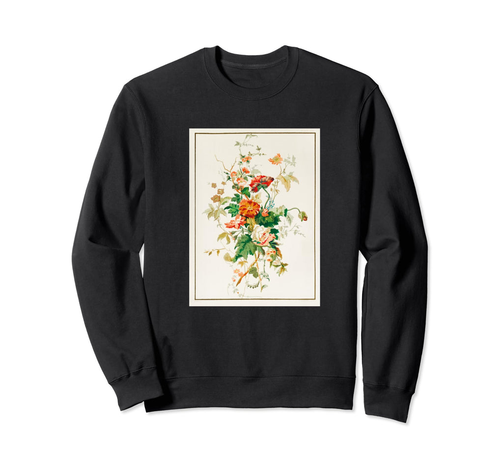 Botanical Floral Pattern Nature Sweatshirt - Streetwear Style for Adults - T-Shirt, Sweatshirt, Hoodie