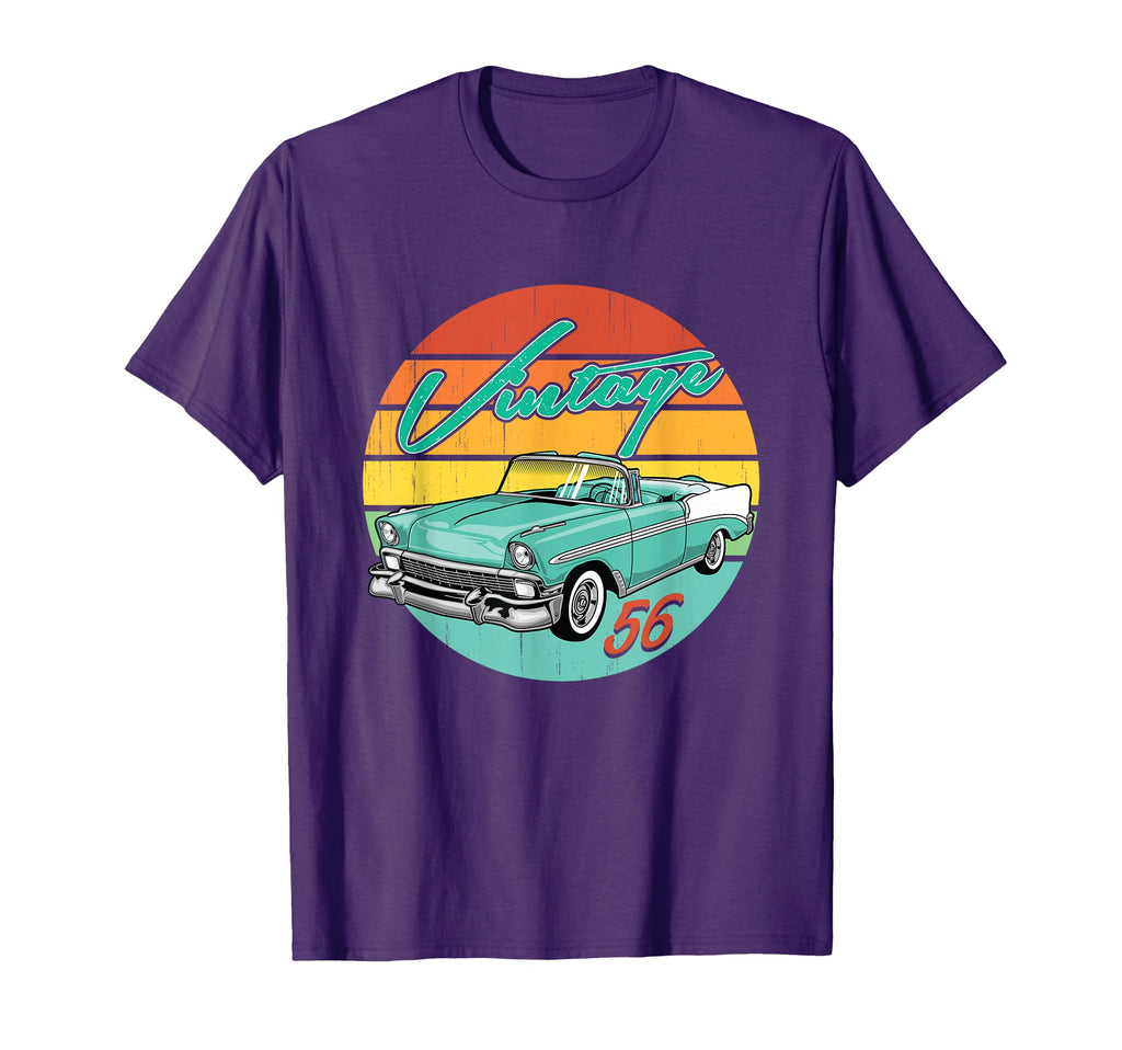 56 1956 Antique Car Gift Father Day T-Shirt - Aesthetic Graphic Unisex - T-Shirt, Sweatshirt, Hoodie