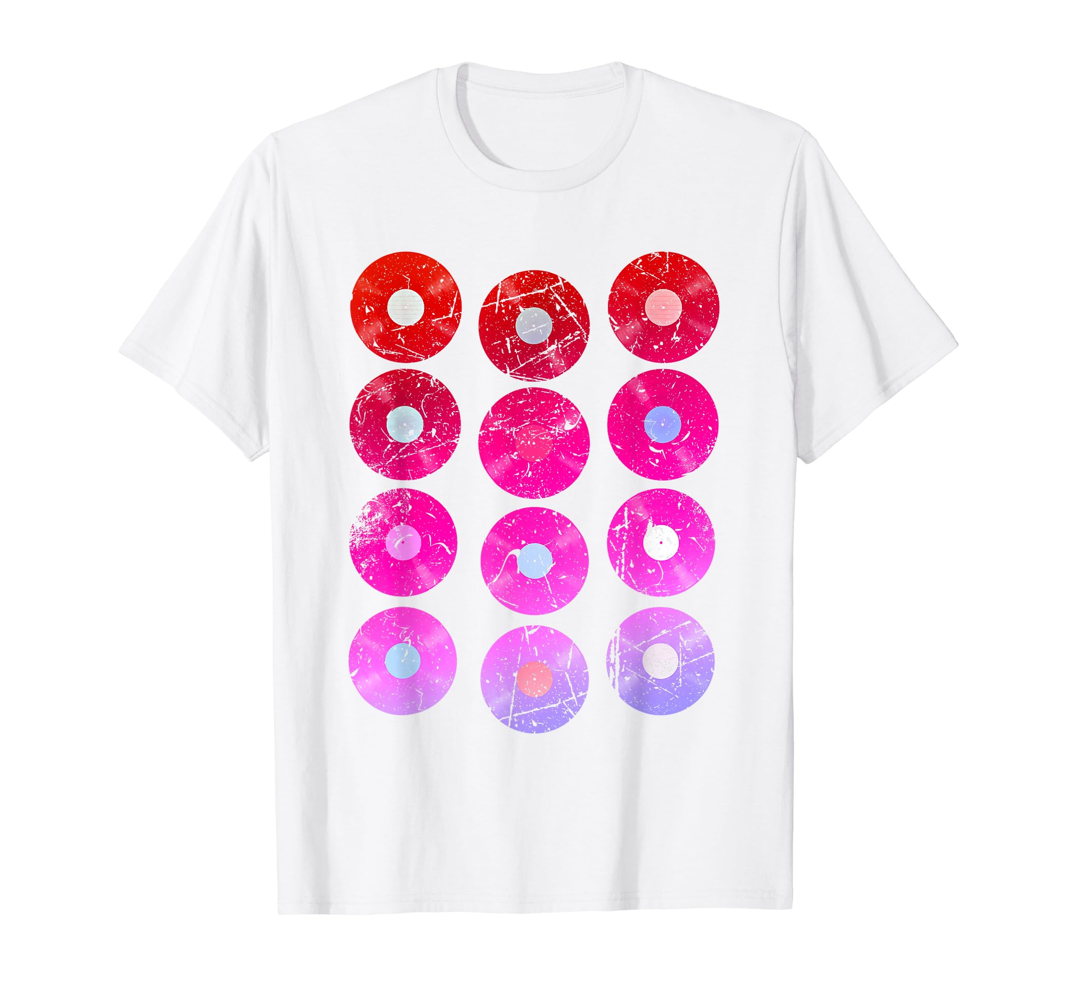 Colorful Vinyl Record Album Lp Music T-Shirt - Streetwear Style Men Women - T-Shirt, Sweatshirt, Hoodie