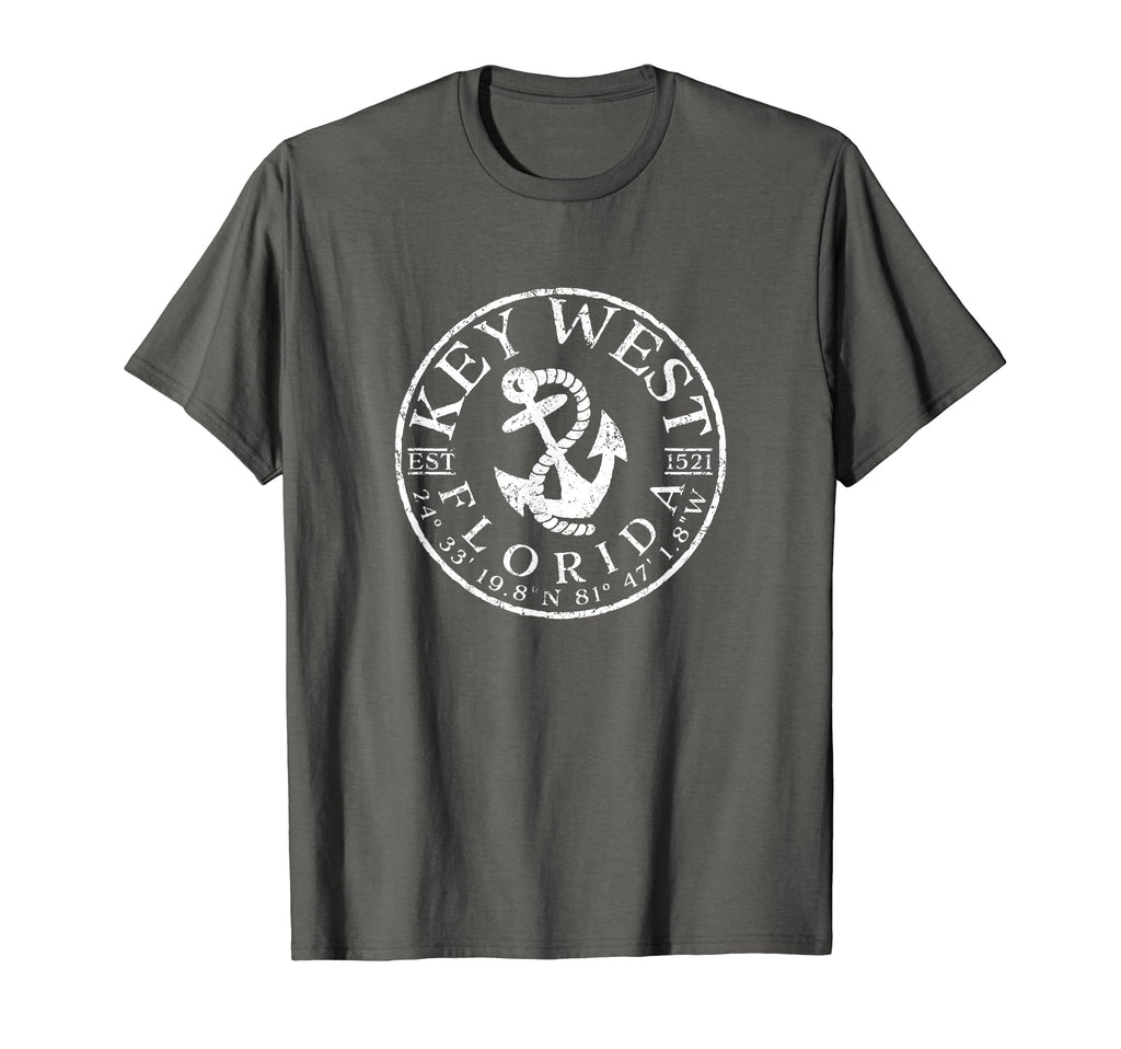 Key West Florida Boat Anchor T-Shirt - Custom Art Print Unisex - T-Shirt, Sweatshirt, Hoodie