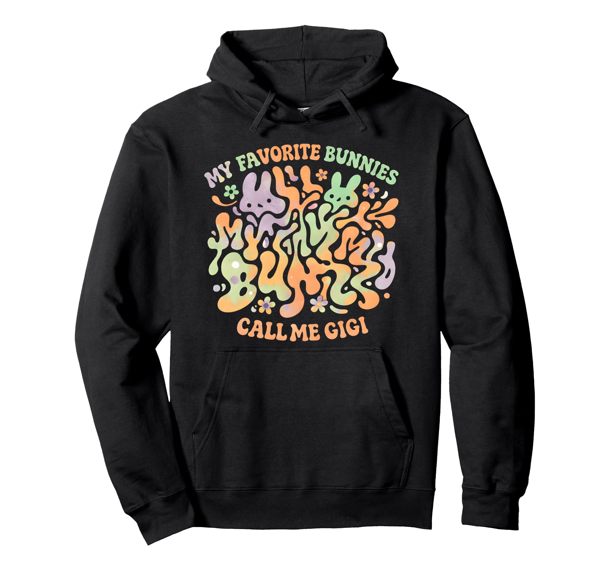 Best Bunnies Call Me Gigi Groovy Hoodie - Casual Everyday Wear for Adults - T-Shirt, Sweatshirt, Hoodie