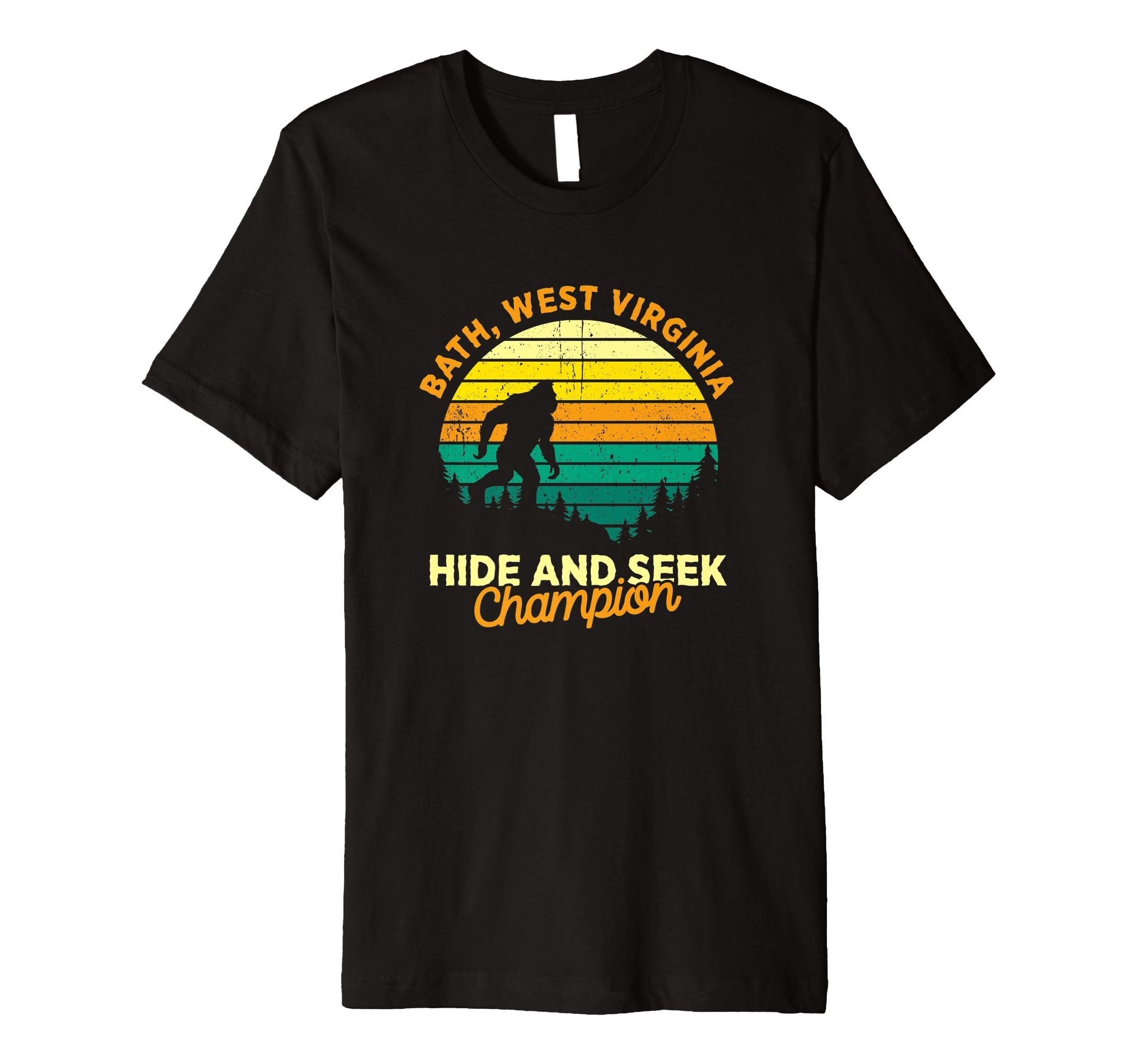 Bath West Virginia Big Foot Souvenir T-Shirt - Aesthetic Graphic Unisex - T-Shirt, Sweatshirt, Hoodie