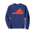 Hike Virginia State Outdoor Hiking Sweatshirt - Minimalist Print Unisex - T-Shirt, Sweatshirt, Hoodie