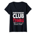 Womens Overthinkers Club President T-Shirt - Trendy Graphic Men Women - T-Shirt, Sweatshirt, Hoodie