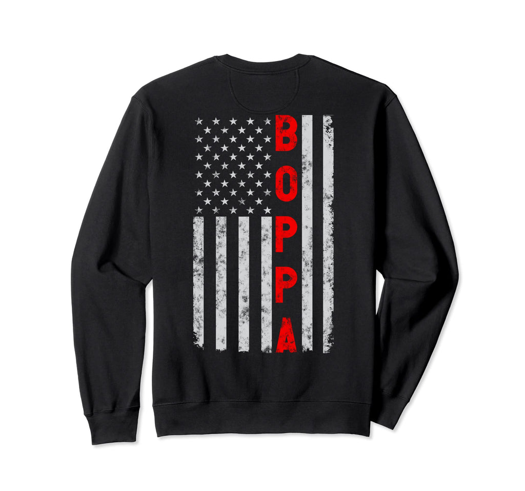 Boppa Fathers Day Patriotic Sweatshirt - Graphic Print for Adults - T-Shirt, Sweatshirt, Hoodie