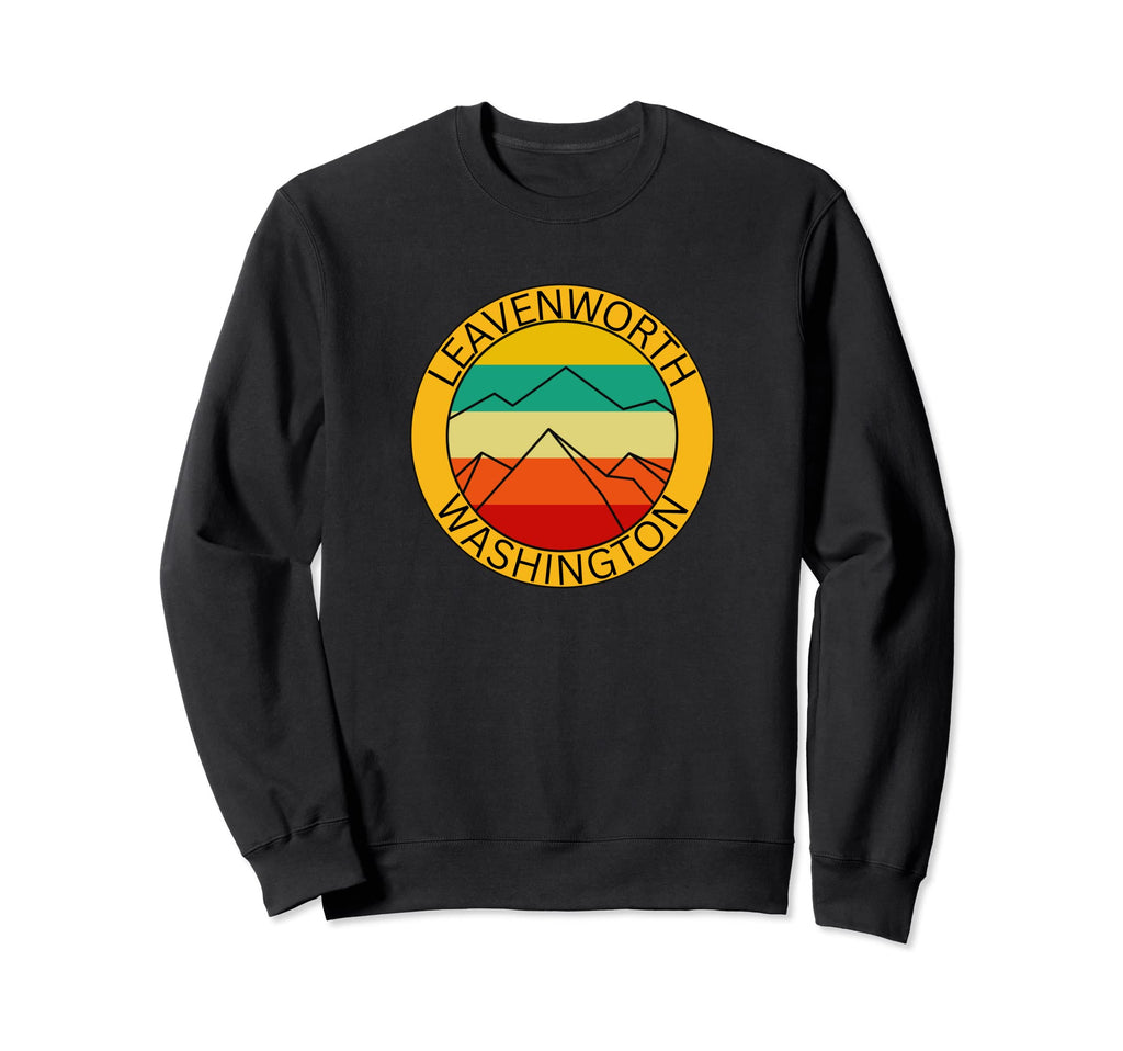 Leavenworth Washington Mountain Sweatshirt - Unique Graphic for Adults - T-Shirt, Sweatshirt, Hoodie