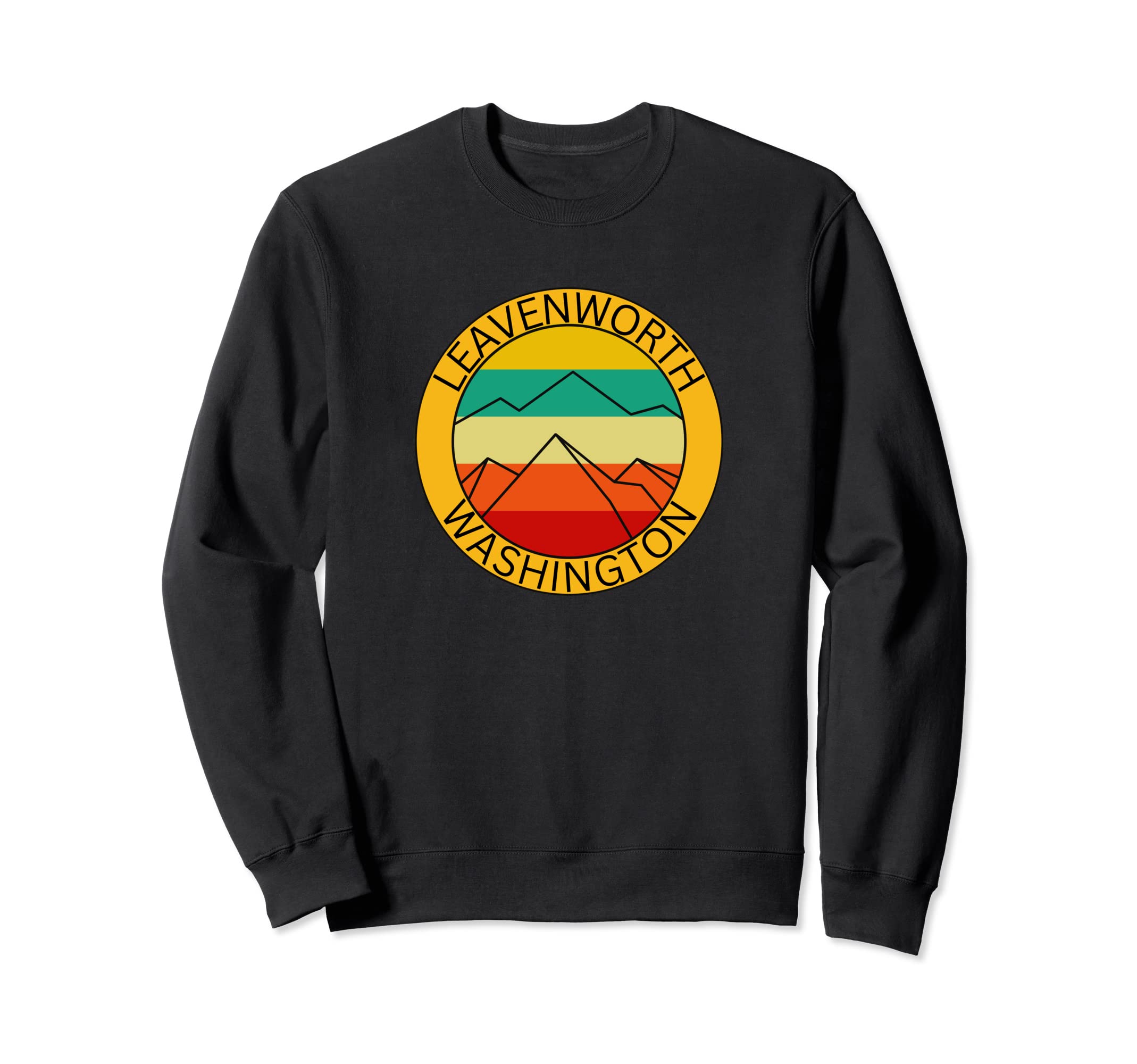 Leavenworth Washington Mountain Sweatshirt - Unique Graphic for Adults - T-Shirt, Sweatshirt, Hoodie