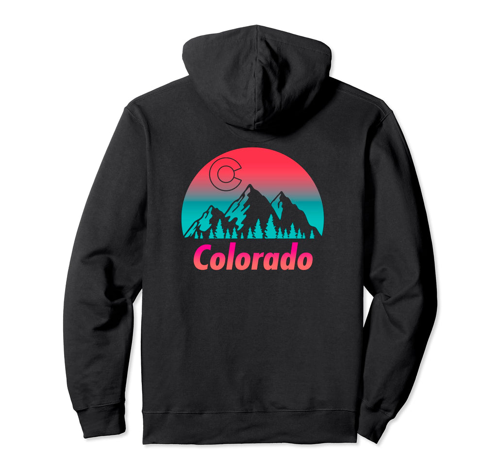 Colorado Mountain Hoodie - Trendy Graphic Unisex - T-Shirt, Sweatshirt, Hoodie