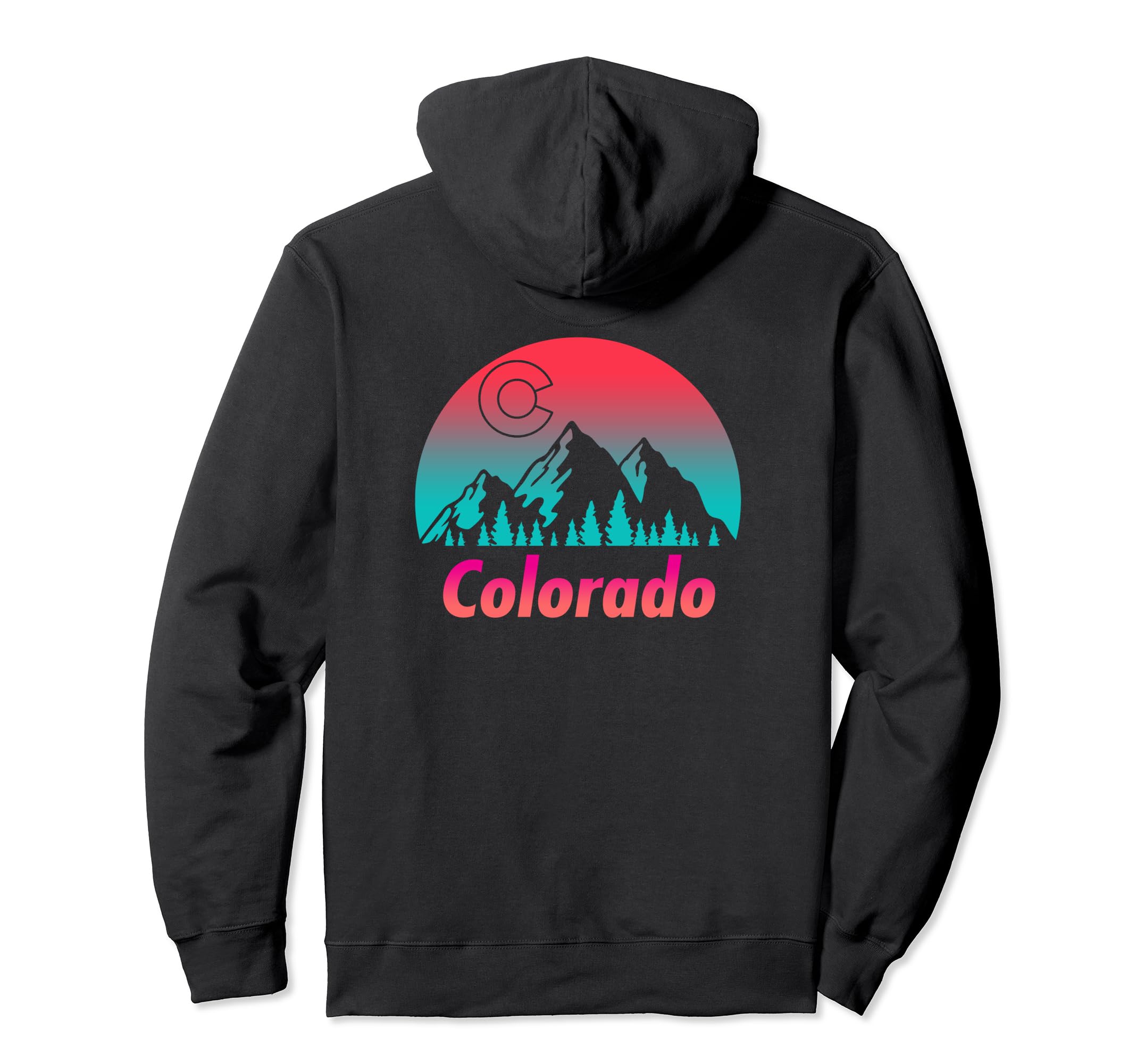 Colorado Mountain Hoodie - Trendy Graphic Unisex - T-Shirt, Sweatshirt, Hoodie