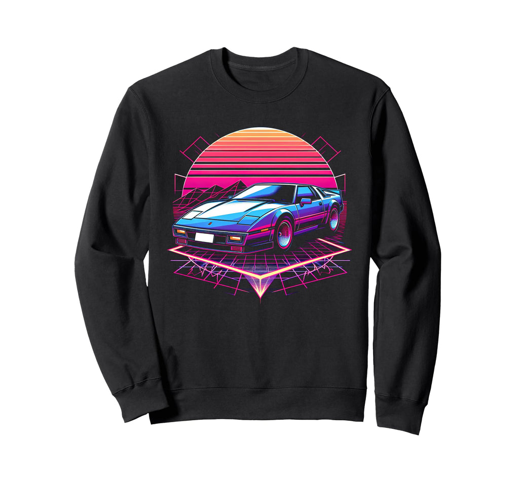 Synthwave Retrowave 80S Sports Car Sweatshirt - Streetwear Style Men Women - T-Shirt, Sweatshirt, Hoodie
