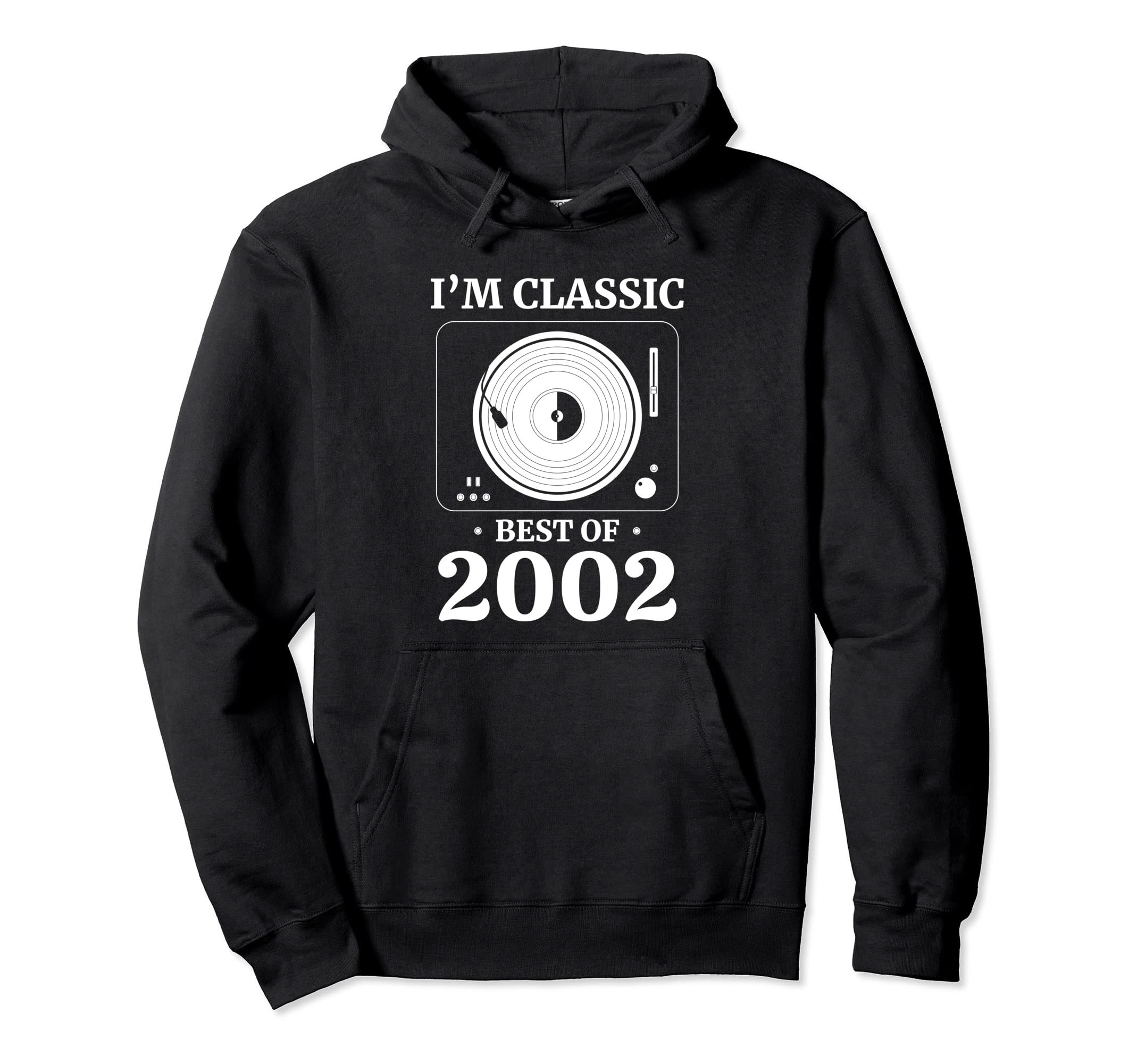 2002 Birthday Vinyl Lp Music Record Hoodie - Graphic Print for Adults - T-Shirt, Sweatshirt, Hoodie