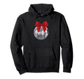 Disco Ball Red Bow Coquette Girly Hoodie - Streetwear Style for Adults - T-Shirt, Sweatshirt, Hoodie