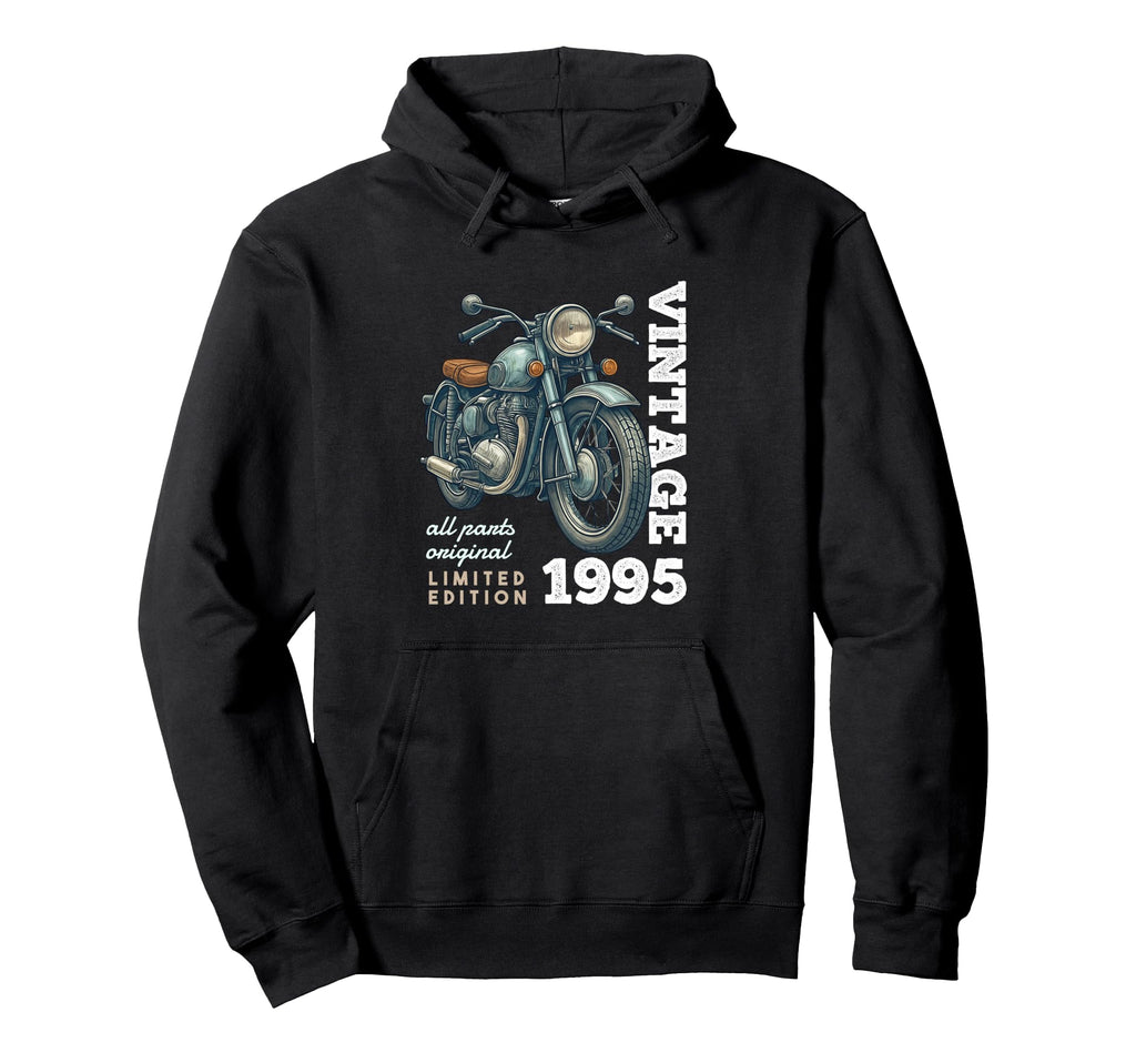 1995 30 Years Old Motorcycle 30Th Hoodie - Streetwear Style Men Women - T-Shirt, Sweatshirt, Hoodie
