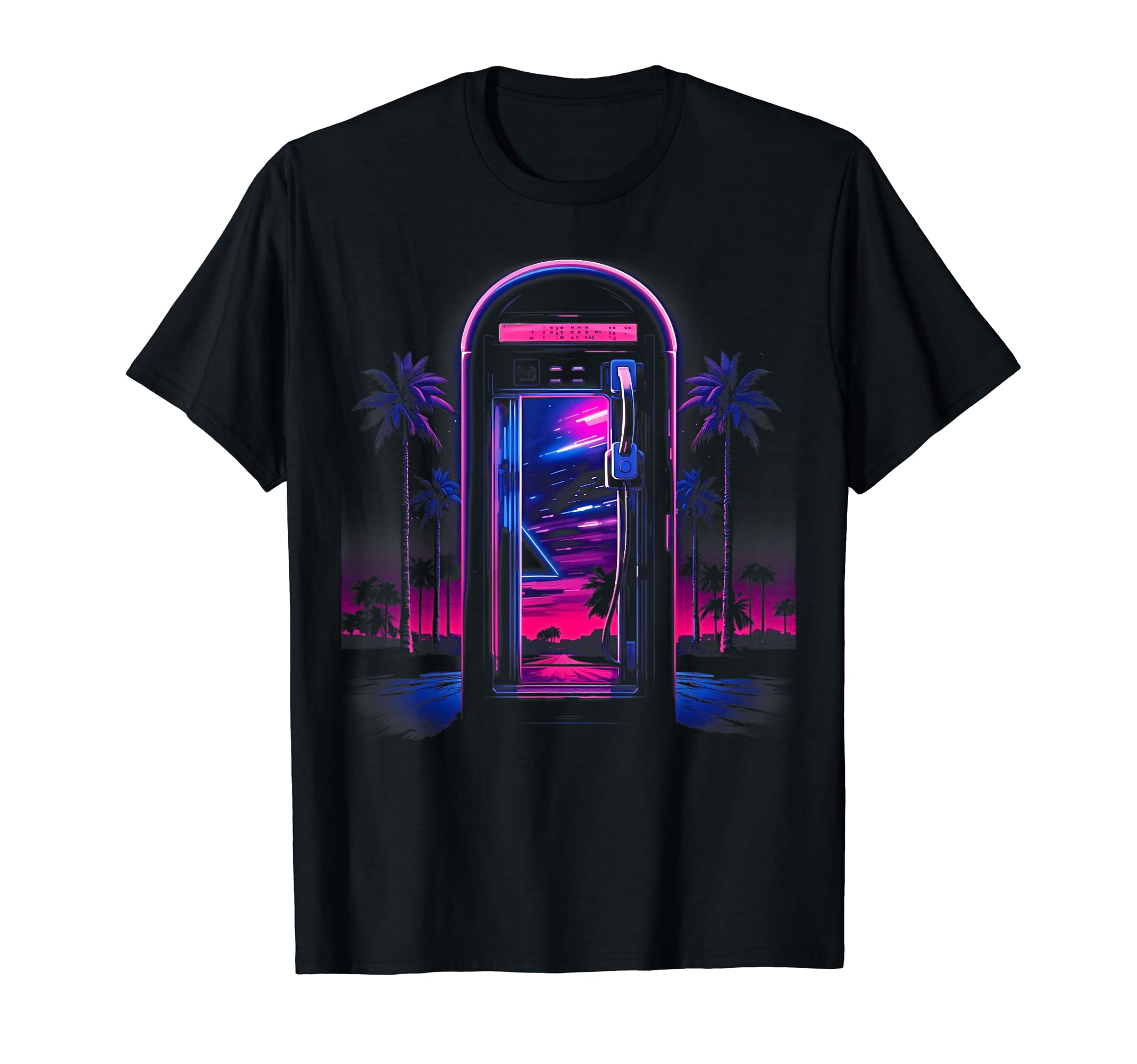 Vaporwave Phone Booth 80S Synthwave 14 T-Shirt - Streetwear Style Men Women - T-Shirt, Sweatshirt, Hoodie