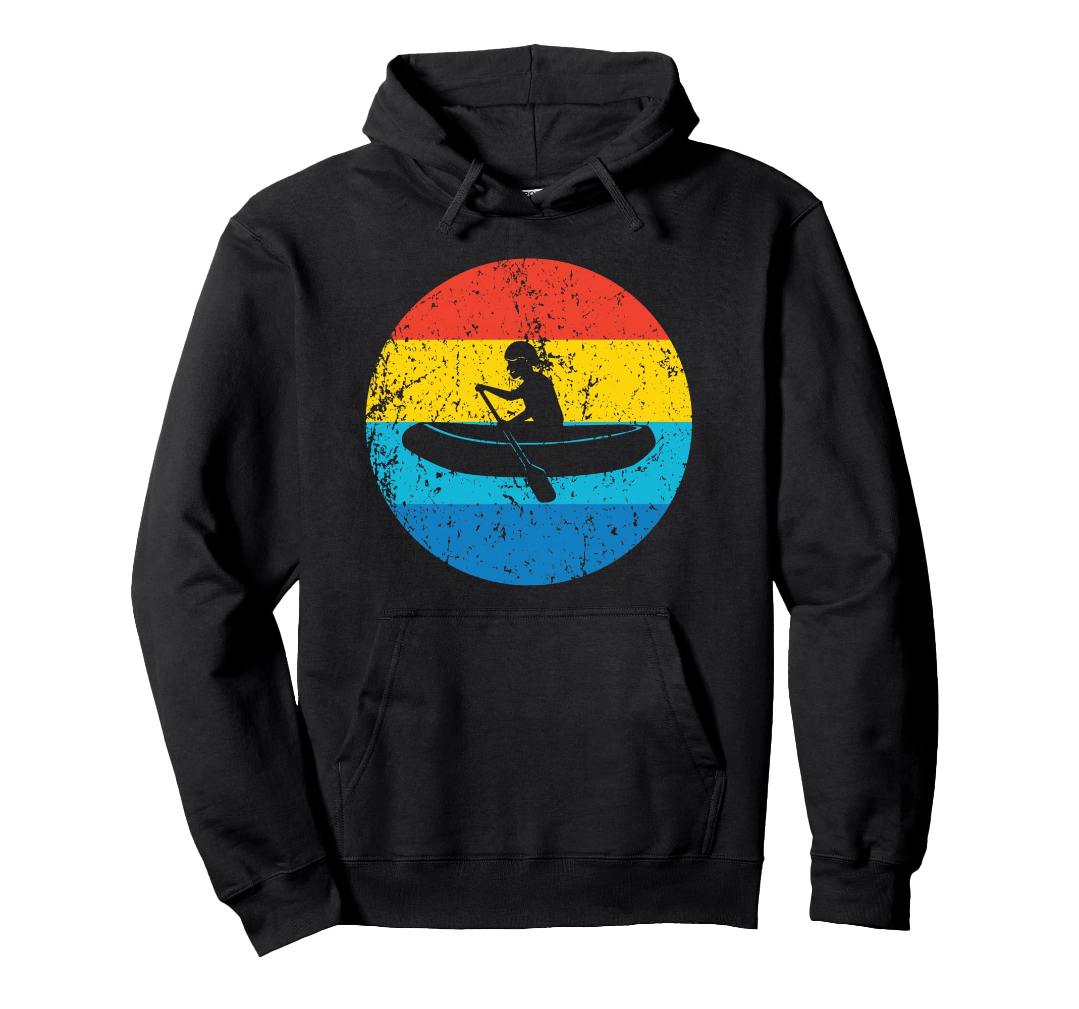 White Water Rafting Rafter 1970S Circle Hoodie - Aesthetic Graphic Unisex - T-Shirt, Sweatshirt, Hoodie