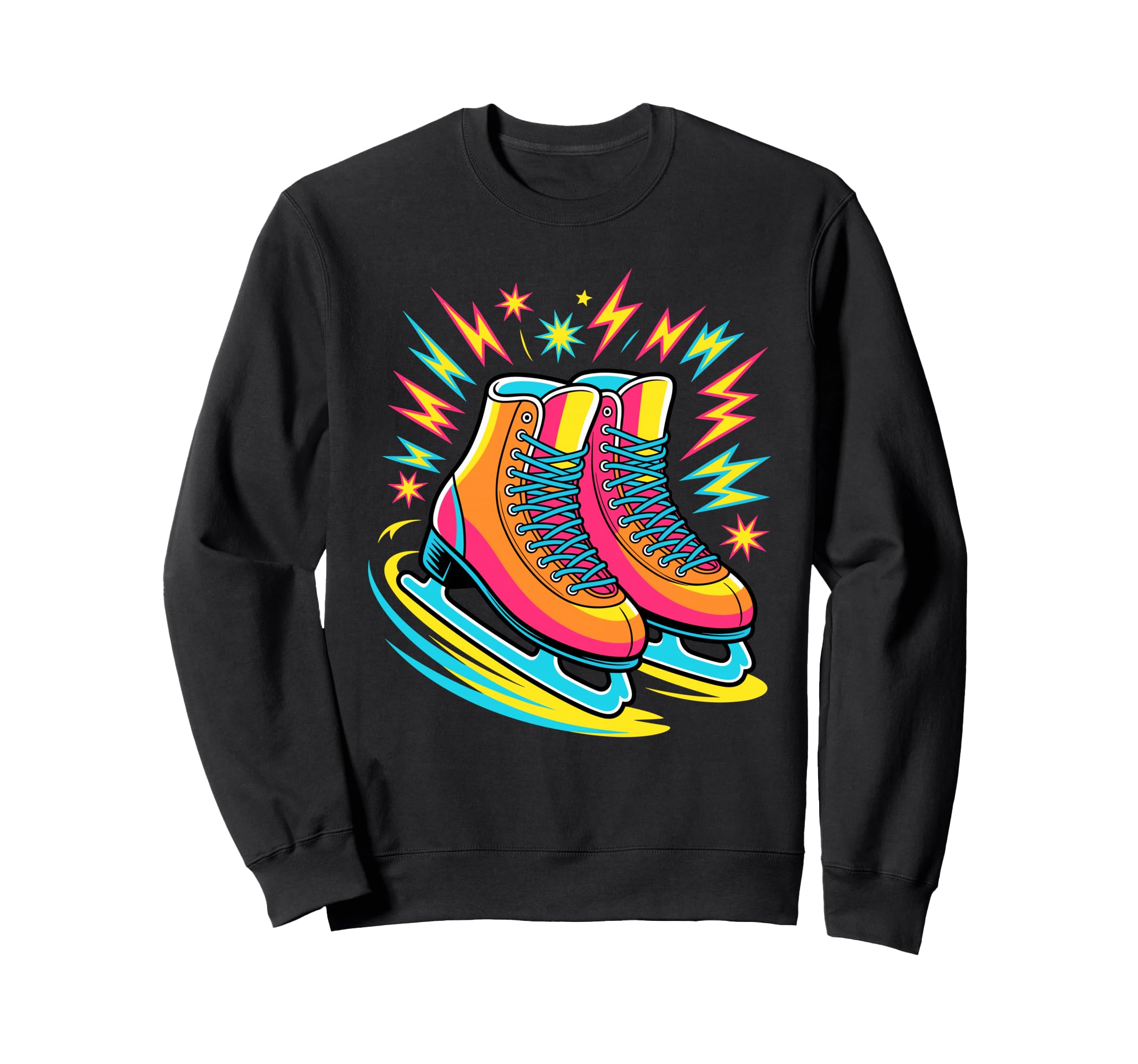 Arcade Ice Skating Skater Sweatshirt - Graphic Print Unisex - T-Shirt, Sweatshirt, Hoodie
