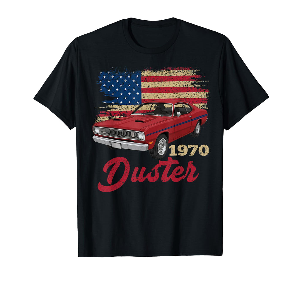 1970 70 Duster Silhouette Muscle Car T-Shirt - Unique Graphic Unisex - T-Shirt, Sweatshirt, Hoodie