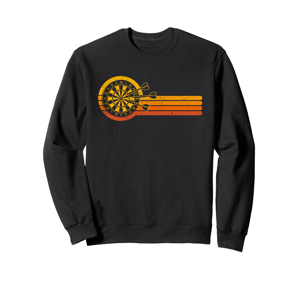 Darts 70S Dartboard Sunset Dart Sweatshirt - Novelty Apparel Men Women - T-Shirt, Sweatshirt, Hoodie