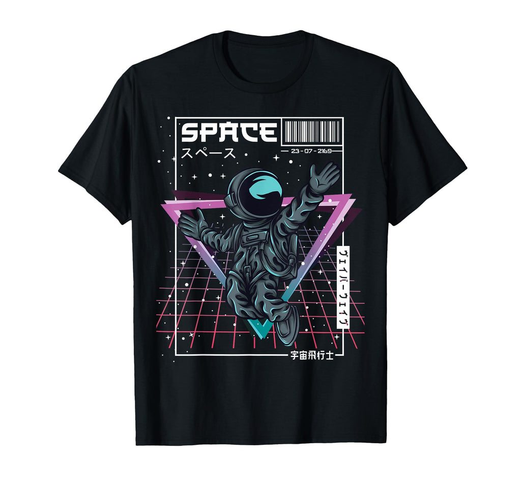 Synthwave Space Astronaut Aesthetic T-Shirt - Custom Art Print for Adults - T-Shirt, Sweatshirt, Hoodie