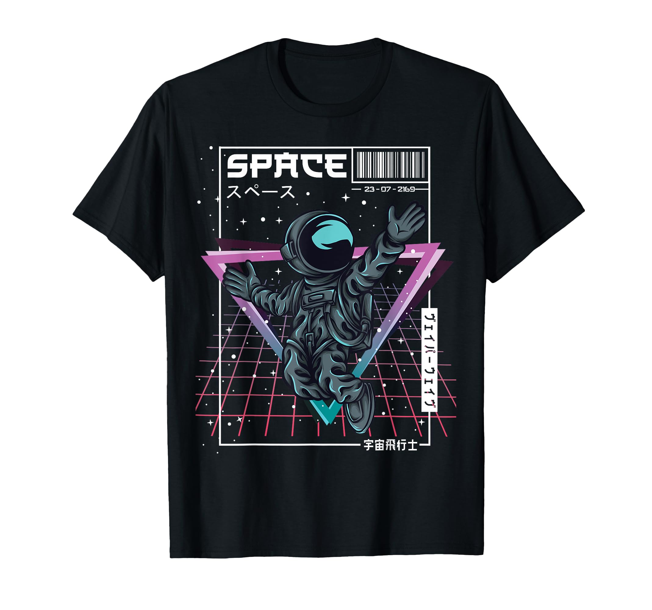 Synthwave Space Astronaut Aesthetic T-Shirt - Custom Art Print for Adults - T-Shirt, Sweatshirt, Hoodie