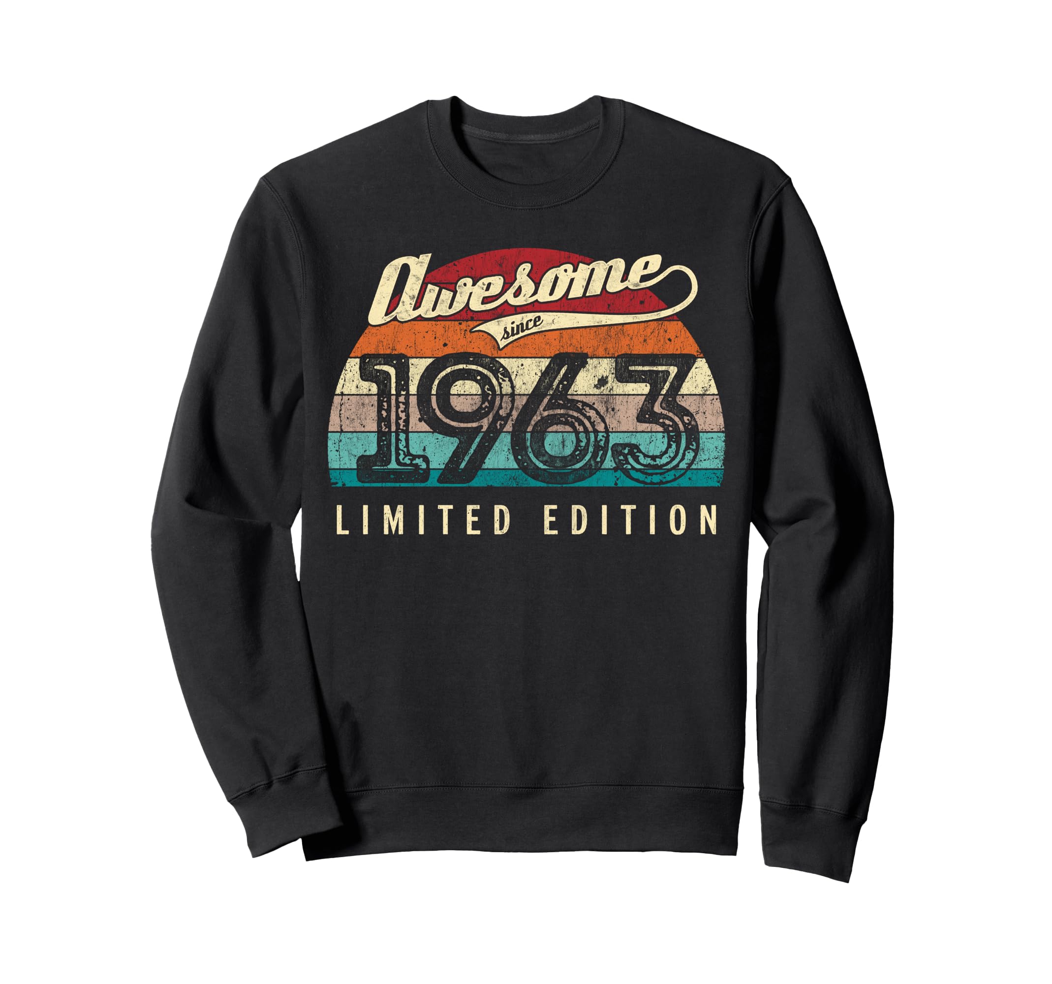 Awesome Since 1963 63Rd Birthday Sweatshirt - Custom Art Print Unisex - T-Shirt, Sweatshirt, Hoodie